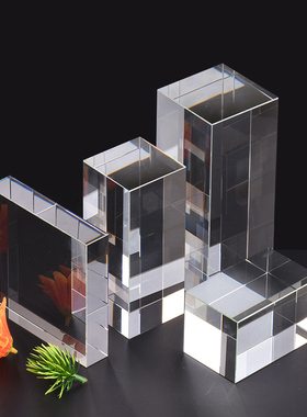 水晶方块立方体装饰展品柜