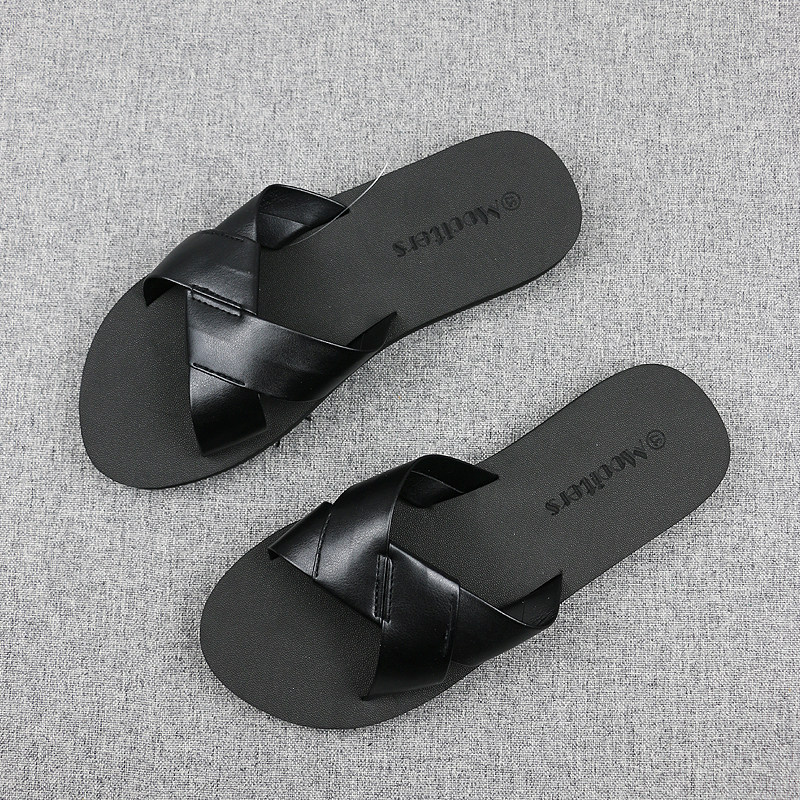 外贸日本单夏季超轻软底防滑女士休闲一字拖交叉休闲拖鞋沙滩鞋女,淘宝优惠券,粉丝福利购,淘宝优惠卷