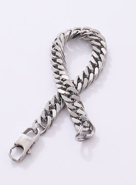 自制私物分享钛钢简约风麻花手链