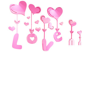 防水贴纸婚房墙贴创意装饰房间卧室浪漫满屋亚克力自粘3d立体墙贴