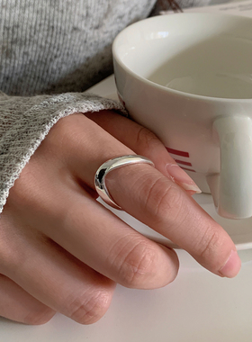 不规则V形开口戒指女小众轻奢