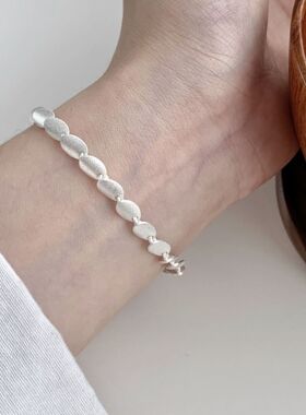 几何精致鳞片拼接手链女简约时尚气质百搭叠戴手环小众个性手饰潮