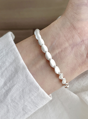 哑光豆豆鳞片手链女小众ins风