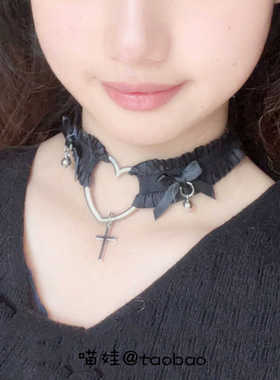 铃铛choker项圈女蝴蝶结腿环颈链