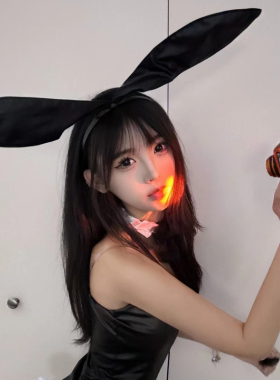 兔耳朵发箍兔子警官黑色御姐风