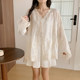 ເສື້ອ lace embroidered ບາງ summer 2025