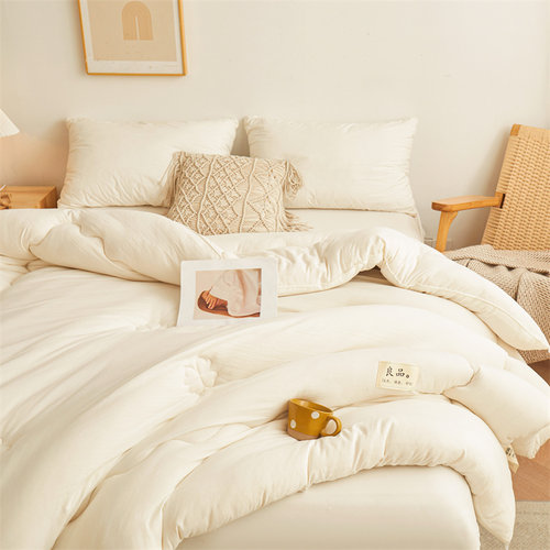 大豆纤维被子冬被棉被芯学生宿舍冬季加厚保暖春秋空调被单人被褥 - 图0