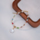 Natural freshwater pearl bracelet, original design, colorful gemstone bracelet, trendy, exquisite and versatile jewelry for girls