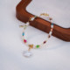 Natural freshwater pearl bracelet, original design, colorful gemstone bracelet, trendy, exquisite and versatile jewelry for girls