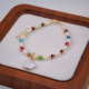 Natural freshwater pearl bracelet, original design, colorful gemstone bracelet, trendy, exquisite and versatile jewelry for girls