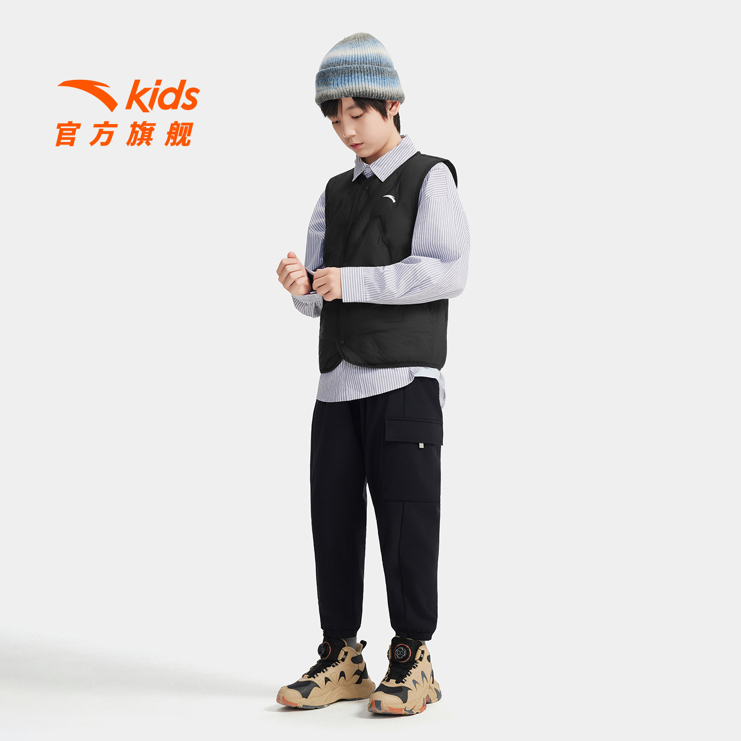 安踏儿童男女童轻薄羽绒马甲2025冬款上新舒适保暖中大童羽绒马甲,淘宝优惠券,粉丝福利购,淘宝优惠卷