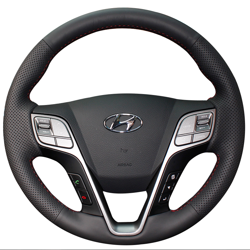 Современная известная карта рулевое колесо кожаная ручная строчка IX35 Yuemou 25 Tousheng вести Renifista forrand