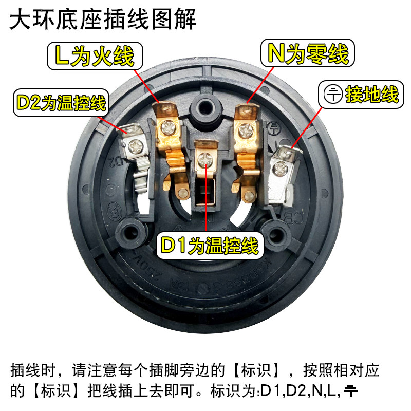 Electric heating automatic kettle five-ring coupler