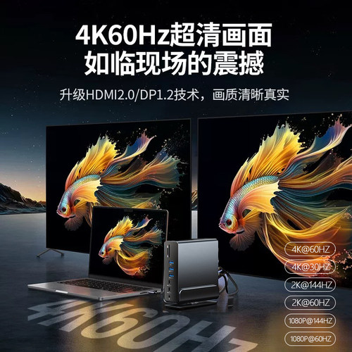 15合1拓展坞typec适用苹果笔记本扩展坞HDMI扩展器USB4hub集线器 - 图3
