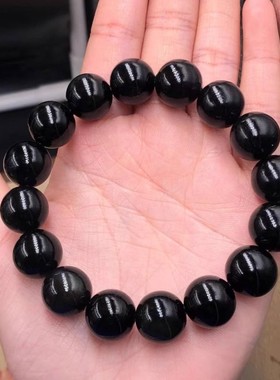 保真天然饱满鱼子纹黑驴蹄子单圈手串手链佛珠念珠吊坠