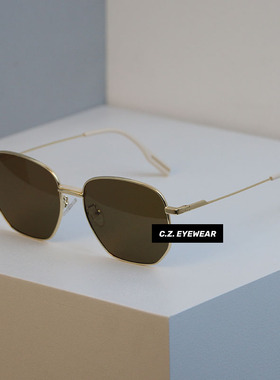 新款金属方形高级感墨镜防紫外线