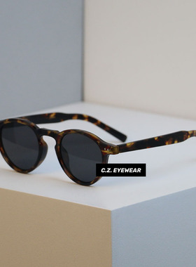 日杂风复古设计墨镜方圆脸显瘦