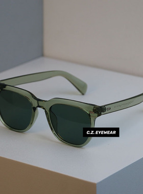 复古港风小红书ins方框茶色墨镜