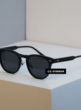 丁达尔风透色氛围感方圆脸墨镜