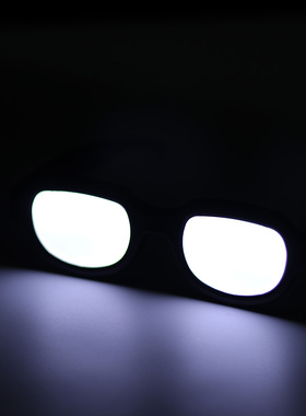 搞笑led彩色发光亮眼镜拍照道具