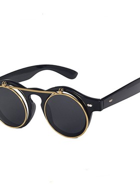 小圆框金属圆框平光镜+太阳镜