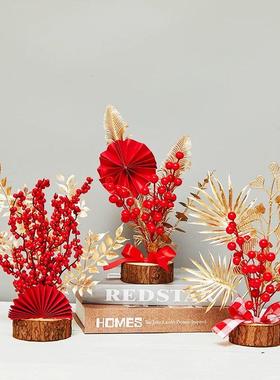 永生花A级2-3cm红色磁悬浮摆件