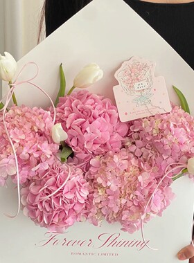 情人节玫瑰花插花diy礼盒花束包装盒空盒新款PLUS加大版信封花盒