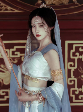 域风情配饰铃铛手镯汉服腰链