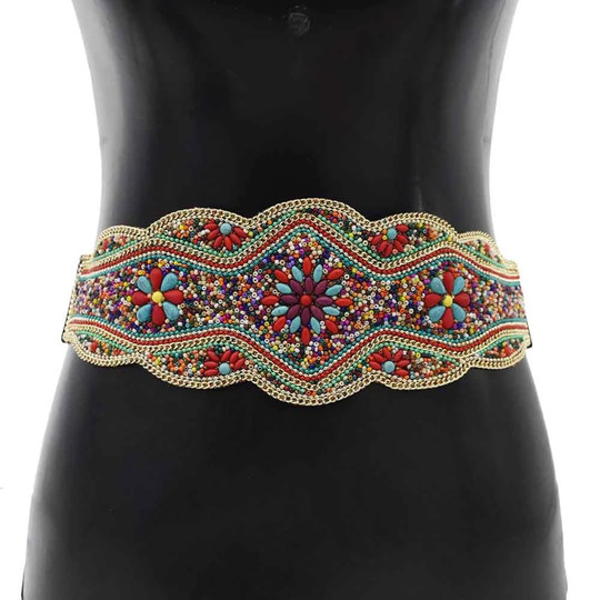 Mongolian ethnic style wide belt girdle