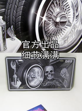 【北京現貨】DGA LOWRIDER车牌装饰摆设纹身西海岸匪帮洛杉矶带回