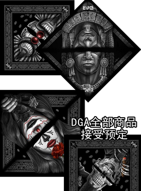 【北京现货】DGA 新款BANDANA方巾面巾防风机车匪帮chicano共四款
