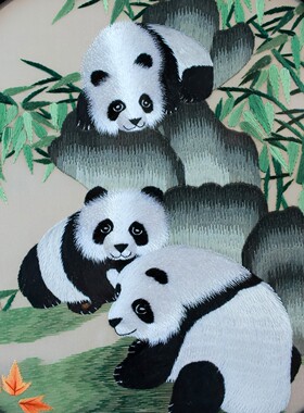 手工双面绣刺绣摆台苏绣摆件家居饰品结婚乔迁商务伴手礼文创礼品