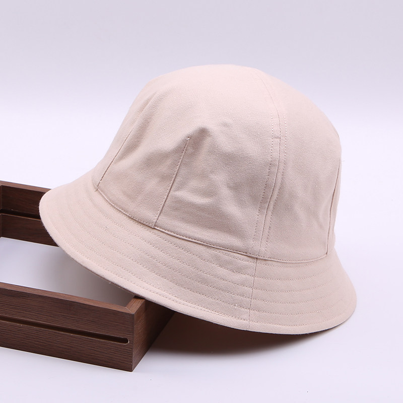 渔夫帽女日系小帽檐夏季遮阳防晒韩版文艺百搭纯棉可折叠短沿盆帽