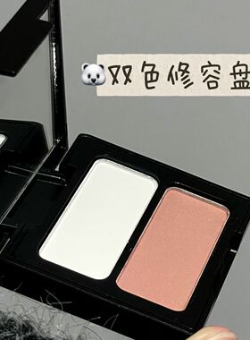双色腮红高光一体盘！轻绒云纱腮红粉温柔氛围感黄皮显白便携带镜