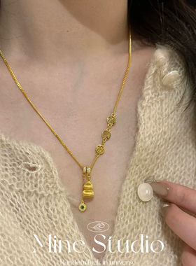 Mine Studio·金店同款新款葫芦项链女新中式高级感流苏小众设计