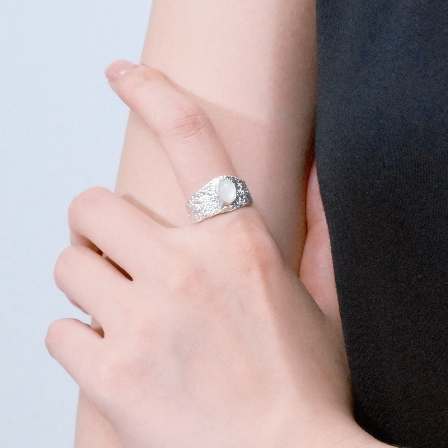 Be your own princess with a moonstone crown ring