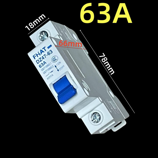 Electric vehicle 25A32A40A50A63A air switch