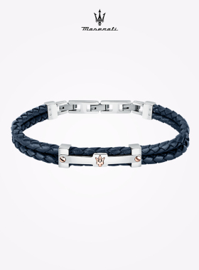 Maserati/玛莎拉蒂皮革编织手环
