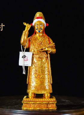 纯铜尼泊尔工艺精雕商神罗布桑波