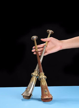 法器用品尼泊尔进口法号藏式吹鼓喇叭西藏折叠铜钦号角唢呐