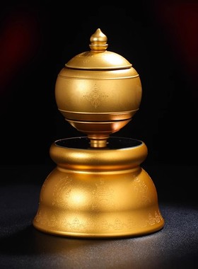 太阳能尼玛宝贝车载转动轮八吉祥