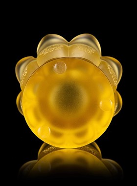 精品古法琉璃八吉祥酥油灯座长明灯可调节酥油灯防风灯摆件多色选