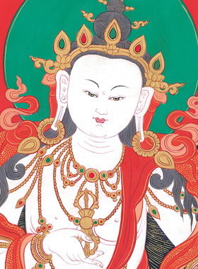 金刚萨埵唐卡画像　西藏挂画 普瑞德手工精裱布印金线唐卡佛像