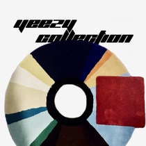 (YZYC) Kanye teased Masters European and American hip-hop albums YEEZUS Original perimeter hand customized tuft rug