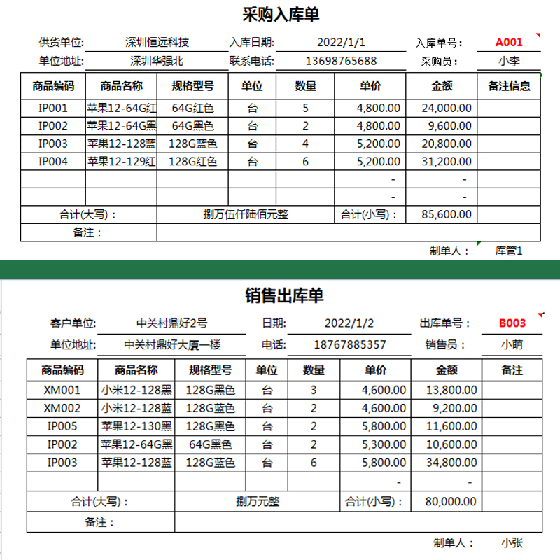 综合进销存Excel表格系统进销存流水账一体化仓库出入库管理软件 - 图2