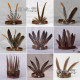 ການຂົນສົ່ງຟຣີອິນເດຍ headdress feather African exaggerated headband savage headwear ເດັກນ້ອຍ props ຂັ້ນຕອນຂອງການຖ່າຍຮູບ