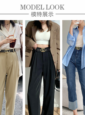 真皮皮带女2025新款装饰腰带