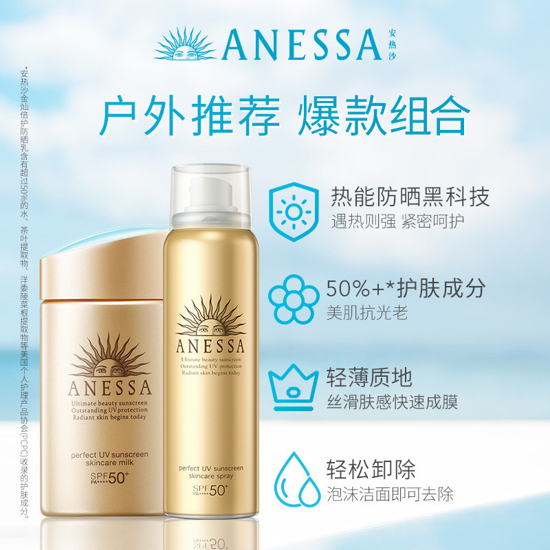 【立即抢购】安热沙小金瓶60ml防晒霜 ANESSA安热沙防晒霜