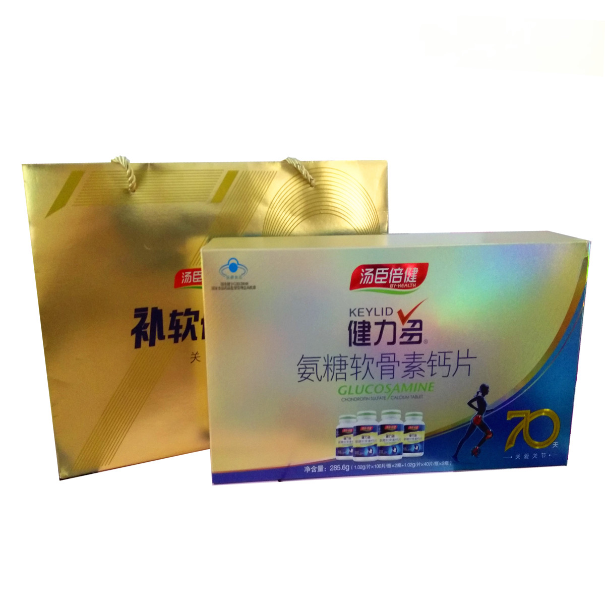 汤臣倍健健力多氨糖 软骨素钙280片礼盒中老年钙片健力多氨糖钙片 - 图2