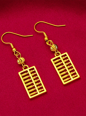 礼物礼品首饰饰品首饰算盘耳环项链女吊坠戒指开口算盘首饰代发生